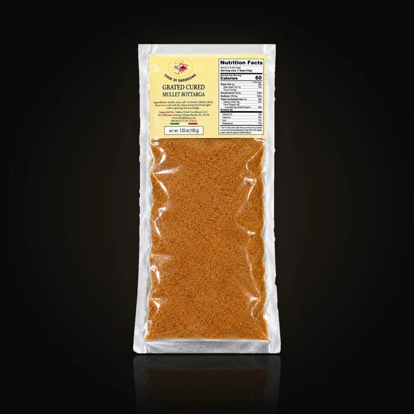 Cose di Sardegna Grated Mullet Bottarga 3.52 oz (100 g) – Empero Caviar