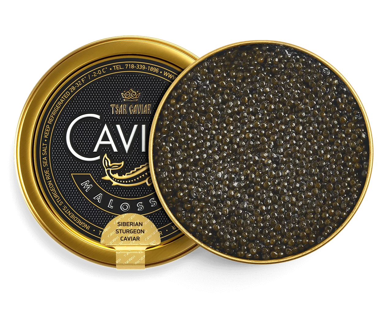 Persicus Osetra Azerbaijan caviar tin, amber to brown sturgeon caviar pearls