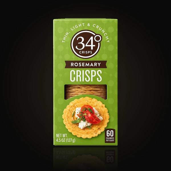 34 Degrees Rosemary Crisps 4.5 oz (127 g) – Empero Caviar