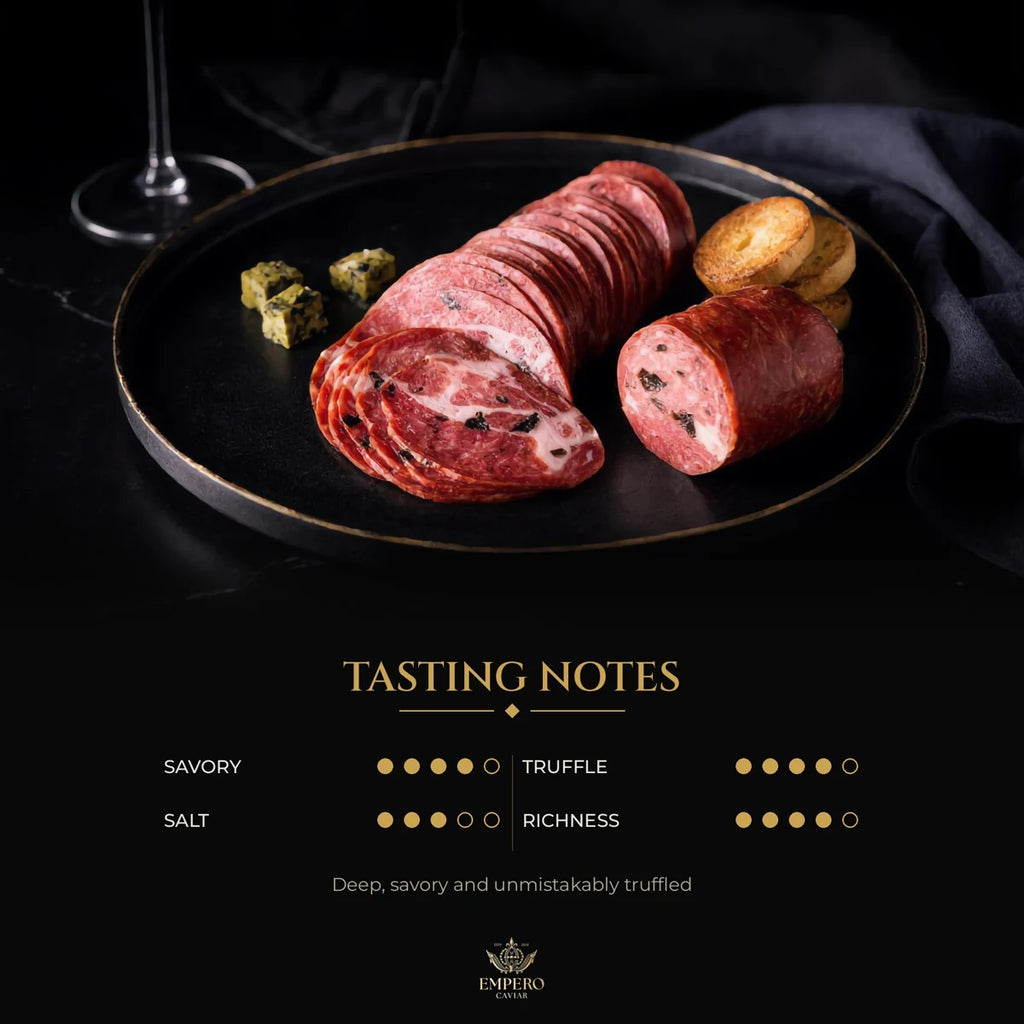 Sliced black truffle salami – tasting notes