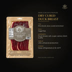 Dry-cured duck breast details – cage free, black truffle, made in USA