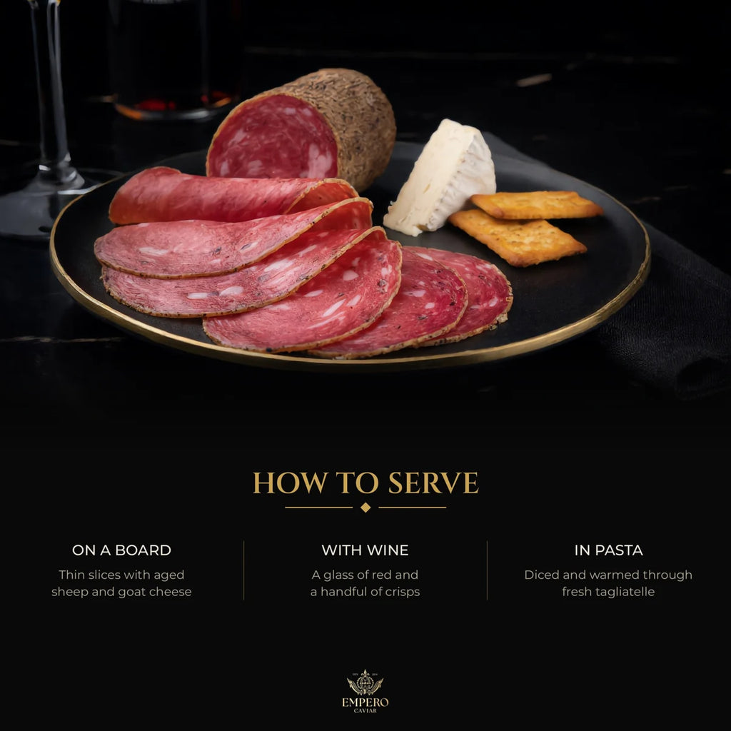 How to serve truffle salami: on a board, with wine, in pasta