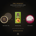 Baerii Classic & Rosemary Crisps: Baerii Sturgeon Classic Caviar, 34 Degrees Rosemary Crisps, Vermont Creamery Crème Fraîche – caviar set, 15% off