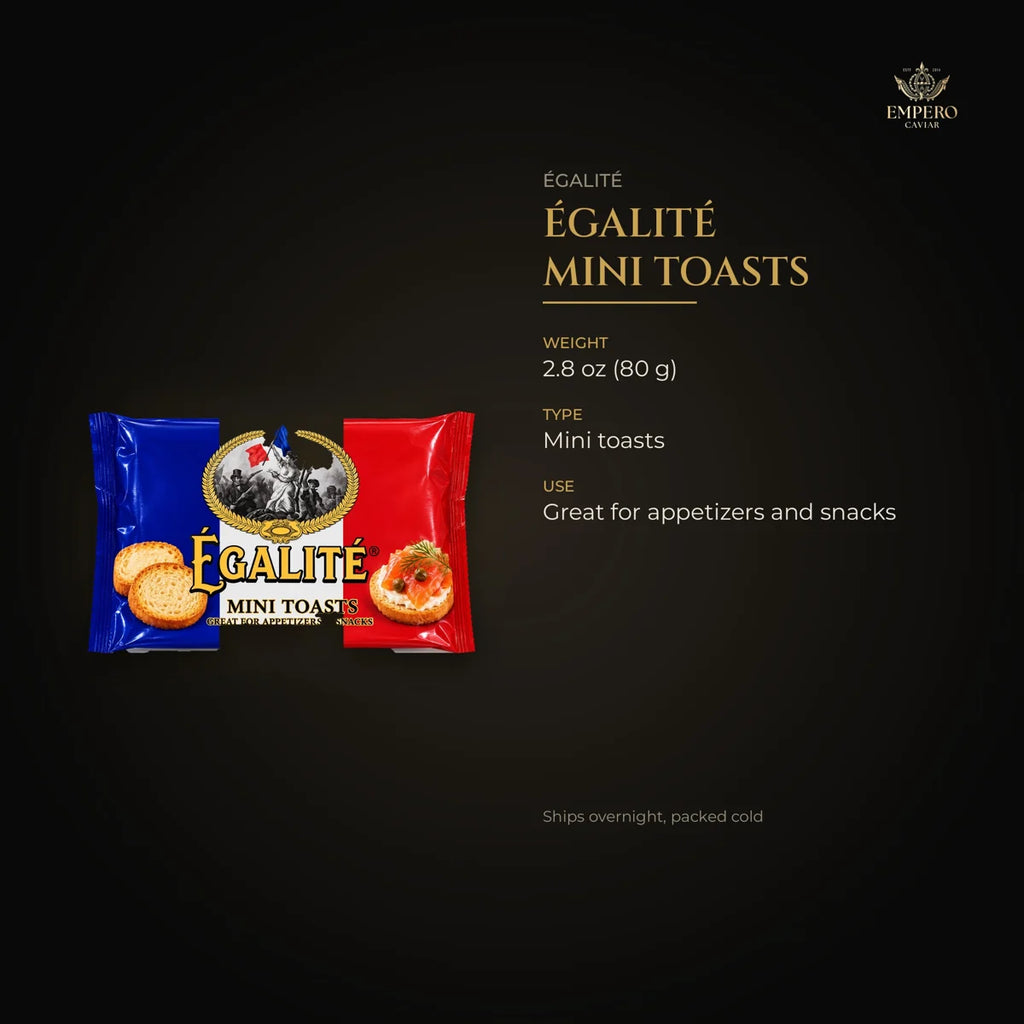 Égalité mini toasts – great for appetizers and snacks, 80 g
