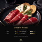 Hand-carved style jamón ibérico slices – tasting notes