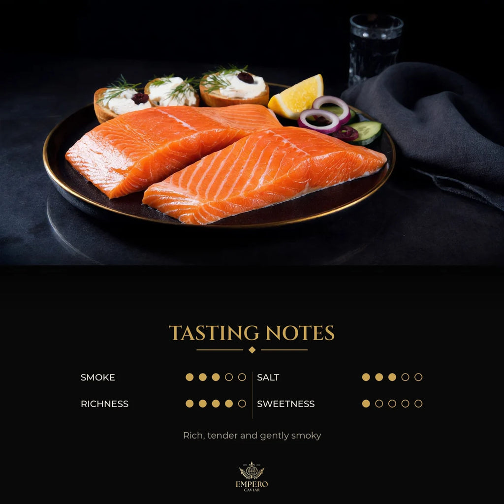 Cold smoked salmon slices – tasting notes