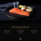 Whole cold smoked salmon fillet – slice it your way