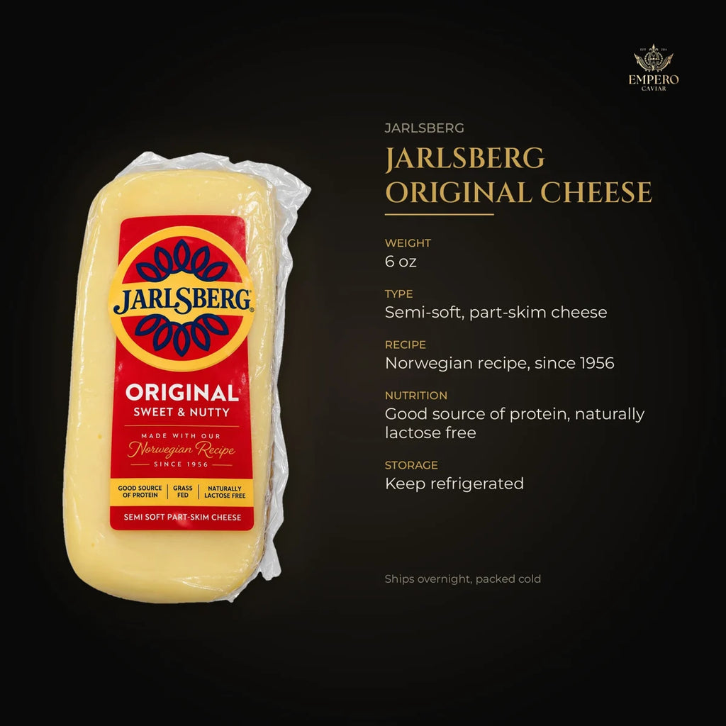 Jarlsberg cheese details – Norwegian recipe since 1956, grass fed, lactose free