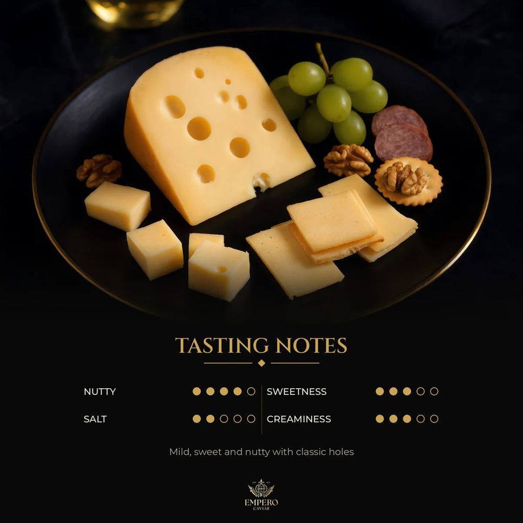 Jarlsberg cheese with grapes and walnuts – tasting notes
