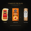 Everyday Cheese Board: Jarlsberg Original Cheese, 34 Degrees Original Crisps, Angel's White Truffle Salami