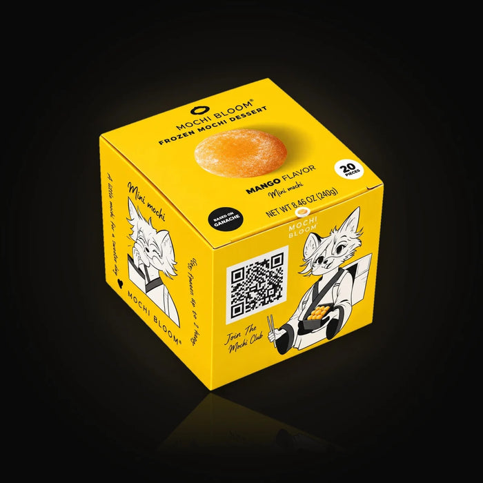 Mochi Bloom Mango frozen mini mochi box, 20 pcs, 240 g