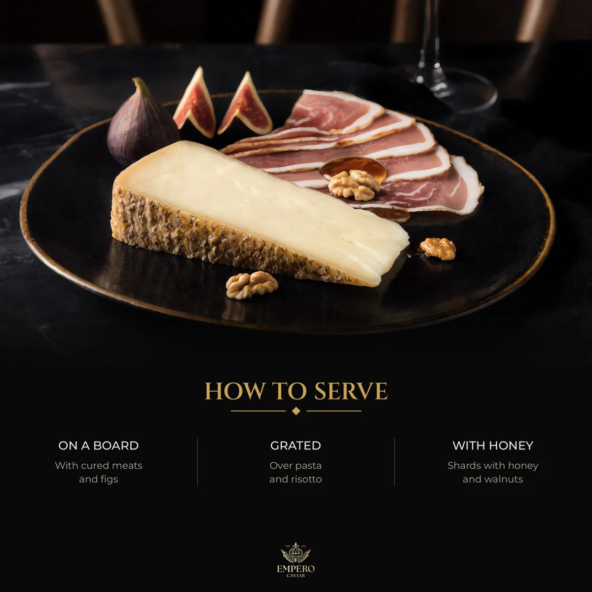How to serve Moliterno: on a board, grated, with honey