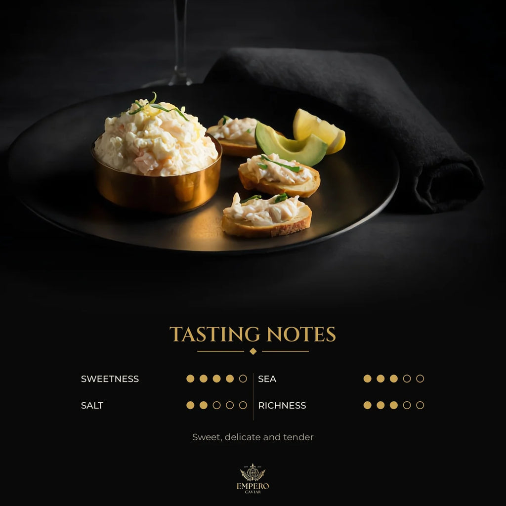 Crab meat with avocado and lemon – tasting notes