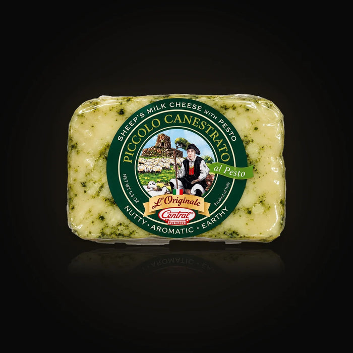 Piccolo Canestrato sheep's milk cheese with pesto 5.3 oz – Empero Caviar