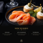 How to serve smoked salmon: on blinis, with Champagne, for brunch