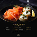 Fruit wood smoked salmon with blinis – tasting notes