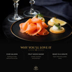 Smoked salmon slices with lemon and crème fraîche – why you will love it