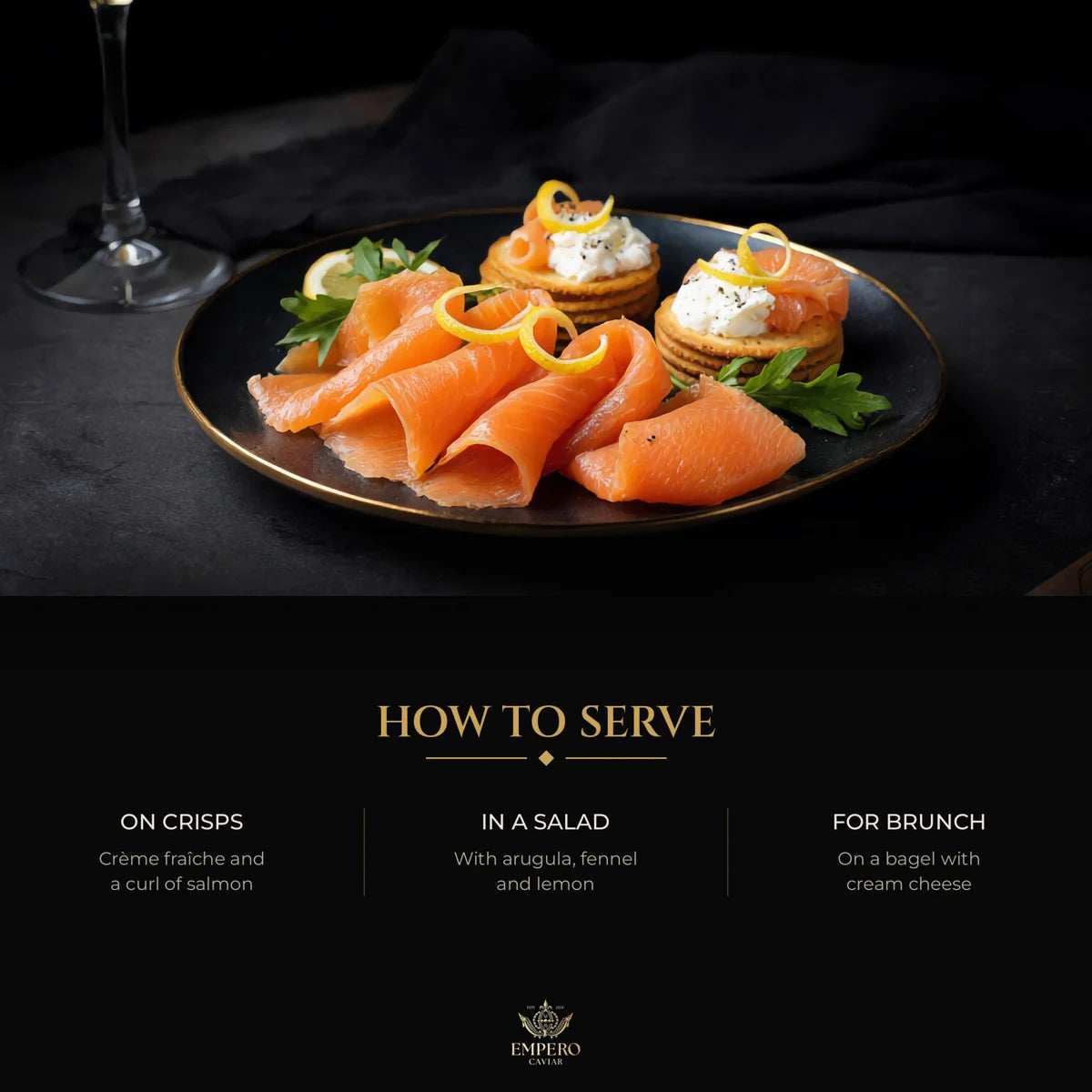 How to serve limoncello smoked salmon: on crisps, in a salad, for brunch