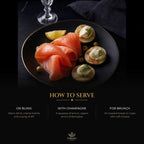 How to serve oak smoked salmon: on blinis, with Champagne, for brunch
