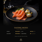 Oak smoked salmon slices – tasting notes