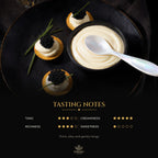 Crème fraîche on blinis with black caviar – tasting notes